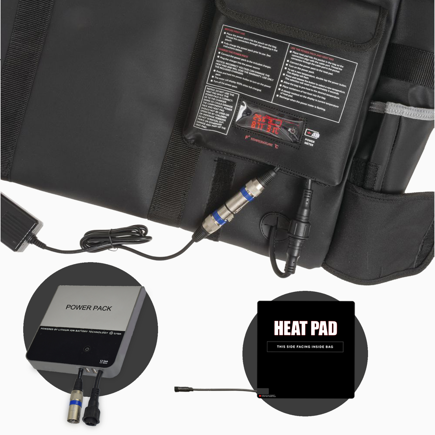 lithium battery heating pad