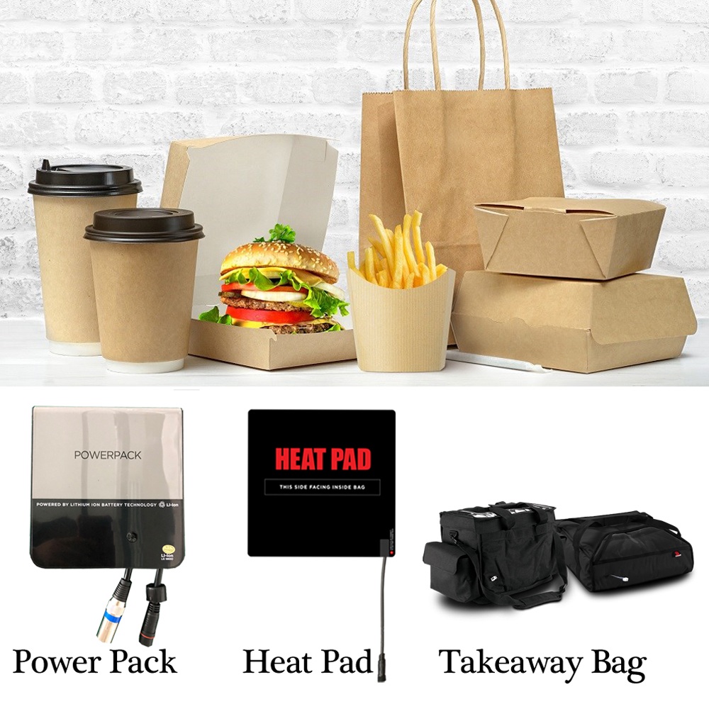 heated food delivery bag